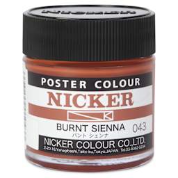 Nicker Poster Colour Paint - Burnt Sienna, 40 ml
