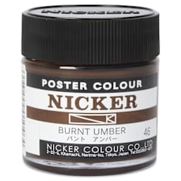 Nicker Poster Colour Paint - Burnt Umber, 40 ml