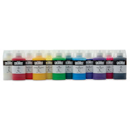 ShinHan Colorist Poster Color Paints - Set of 12, Assorted Colors, 40 ml bottles lined up