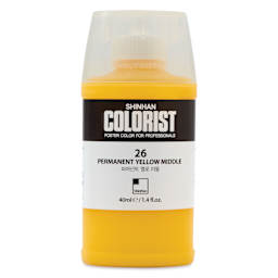 ShinHan Colorist Poster Color Paint - Permanent Yellow Middle, 40 ml