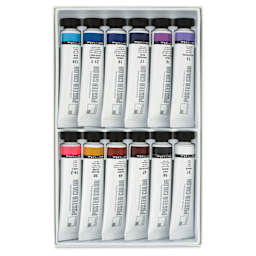 Second half of the ShinHan Professional Poster Color Paints - Set of 24, Set A Colors, 40 ml