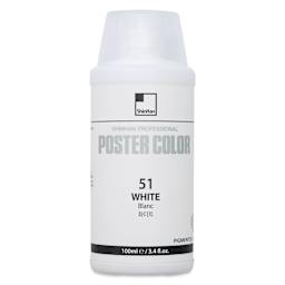 ShinHan Professional Poster Color Paint - White, 100 ml bottle