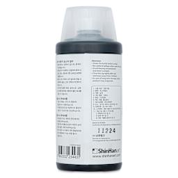 ShinHan Professional Poster Color Paint - Soft Black, back of a 100 ml bottle