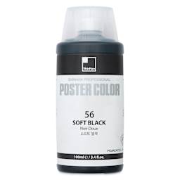 ShinHan Professional Poster Color Paint - Soft Black, 100 ml bottle