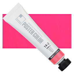 ShinHan Professional Poster Color Paint - Pink 2, 40 ml tube and swatch