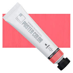 ShinHan Professional Poster Color Paint - Coral, 40 ml tube and swatch