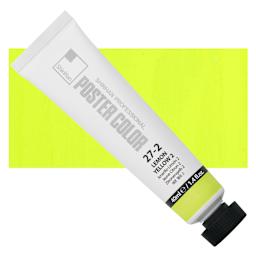ShinHan Professional Poster Color Paint - Lemon Yellow 2, 40 ml tube and swatch