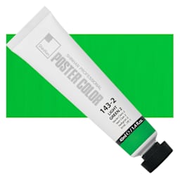 ShinHan Professional Poster Color Paint - Light Green 2, 40 ml tube and swatch
