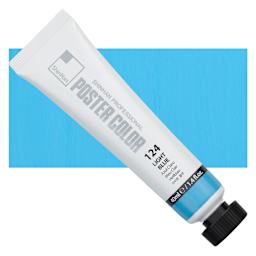 ShinHan Professional Poster Color Paint - Light Blue, 40 ml tube and swatch