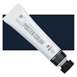 ShinHan Professional Poster Color Paint - Indigo,  40 ml tube and swatch