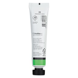 ShinHan Professional Poster Color Paint - Permanent Green, 40 ml tube back