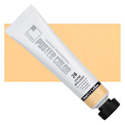 ShinHan Professional Poster Color Paint - Jaune Brilliant,  40 ml tube and swatch