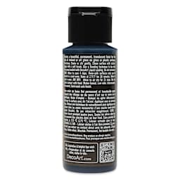 Back of DecoArt Stained Glass Paint - Black, 2 oz bottle