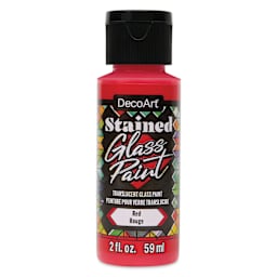 DecoArt Stained Glass Paint - Red, 2 oz bottle