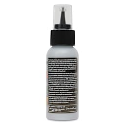 Back of DecoArt Stained Glass Paint 3-D Liquid Leading in Silver