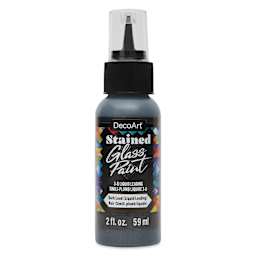 DecoArt Stained Glass Paint 3-D Liquid Leading - Dark, 2 oz Bottle