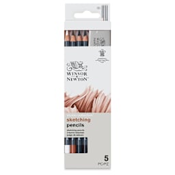 Winsor & Newton Studio Collection Sketching Pencils - Set of 5, front of the packaging