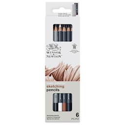 Winsor & Newton Studio Collection Sketching Pencils - Set of 6, front of the packaging