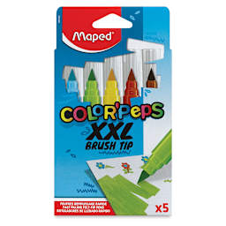 Maped Color’Peps XXL Brush Markers - Set of 5