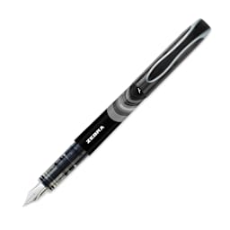 Zebra Fountain Pen - Black, cap off