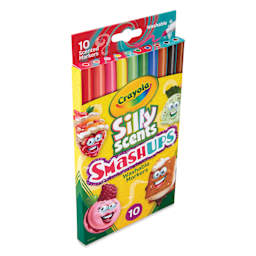 Crayola Silly Scent Smashups Markers - Set of 10, Fine Tip, front of the packaging