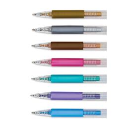 Yasutomo R2 Metallic Gel Pen Set close-up of grips