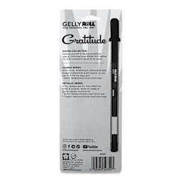 Sakura Gelly Roll Moods Collection Pens - Gratitude, Set of 3, back of the packaging