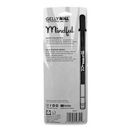 Sakura Gelly Roll Moods Collection Pens - Mindful, Set of 3, back of the packaging