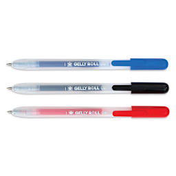 Sakura Gelly Roll Retractable Classic Pens - Set of 3, out of packaging with tip unretracted