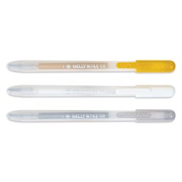 Sakura Gelly Roll Retractable Craft Pens - Assorted, Set of 3, out of package with tips retracted