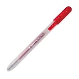 Sakura Gelly Roll Retractable Metallic Pen - Red, tip retracted