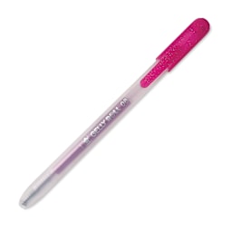 Sakura Gelly Roll Retractable Metallic Pen - Pink, tip retracted