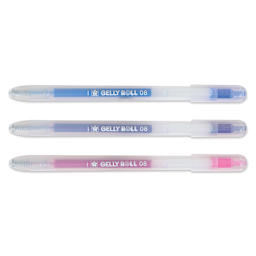Sakura Gelly Roll Retractable Stardust Pens - Set of 3, out of packaging with tips retracted