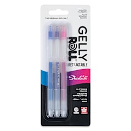 Sakura Gelly Roll Retractable Stardust Pens - Set of 3, front of the packaging