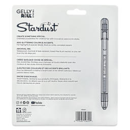 Sakura Gelly Roll Retractable Stardust Pen - Set of 10, back of the packaging