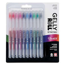 Sakura Gelly Roll Retractable Stardust Pen - Set of 10, front of the packaging