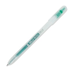 Sakura Gelly Roll Retractable Stardust Pen - Green Star, tip extended