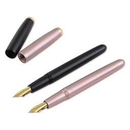 Tom's Studio Fountain Pens, two pens with caps off