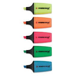 Stabilo Boss Mini Highlighters - Set of 5, out of packaging