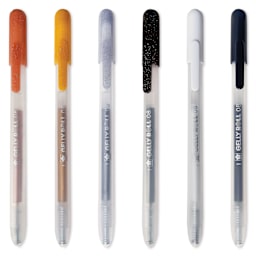 Sakura Gelly Roll Retractable Effects Pens - Metal Effects, Set of 6, out of the packaging