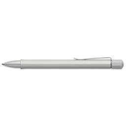 Faber-Castell Hexo Ballpoint Pen - Matte Silver, out of packaging
