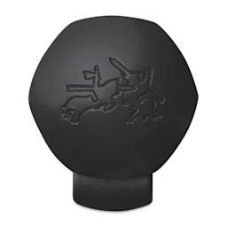 Faber-Castell Hexo Fountain Pen - Matte Black, Fine Tip, showing engraving on cap