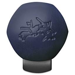 Faber-Castell Hexo Fountain Pen - Blue, Medium Tip, showing engraving on cap