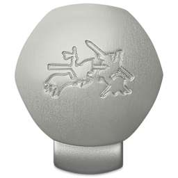 Faber-Castell Hexo Fountain Pen - Matte Silver, Fine Tip, showing engraving on cap