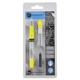 Manuscript Clarity Fountain Pen - Iridium Nib, Yellow
