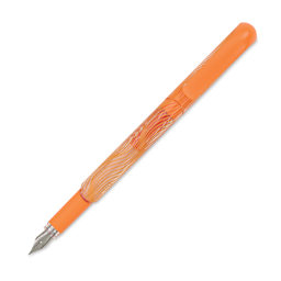 Manuscript Clarity Fountain Pen - Iridium Nib, Creative Orange, cap off