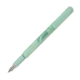 Manuscript Clarity Fountain Pen - Iridium Nib, Balancing Green, cap off