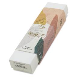 Tom's Studio Pocket Fountain Pen - Black, Extra Fine Semi-Flex Nib, packaging