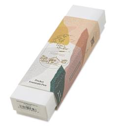Tom's Studio Pocket Fountain Pen - Ivy, Extra Fine Semi-Flex Nib, packaging