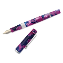 Noodler's Ink Konrad Acrylic Flex Fountain Pen - Tinian Treasure, pen and cap